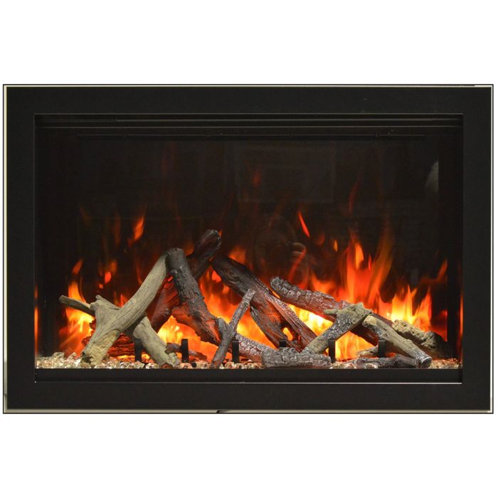 Amantii Traditional Lumina Smart Electric Fireplace/Insert with Oak Log Media Kit