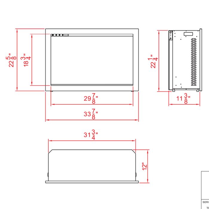 Amantii Traditional Bespoke Electric Fireplace/Insert