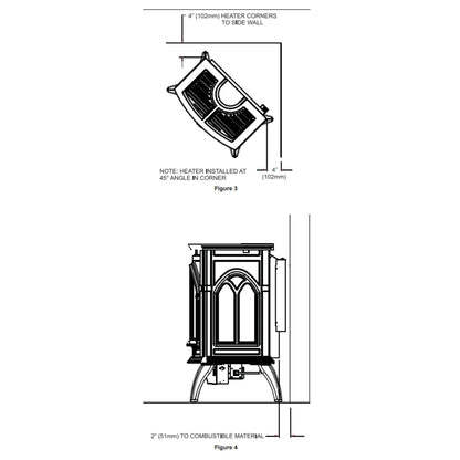 Empire Spirit Stove Cast Iron Vent-Free, Medium - VFD30CC