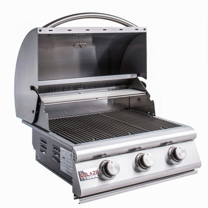 Blaze Prelude LBM 25-Inch 3-Burner Gas Grill - BLZ-3LBM