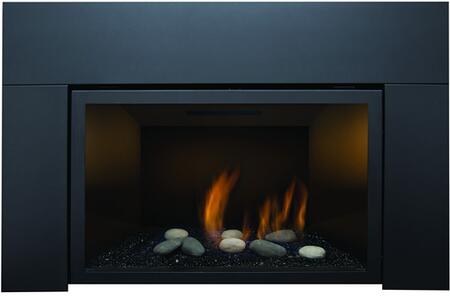 Sierra Flame 30 Abbot Fireplace Insert w/ Black Porcelain Panels