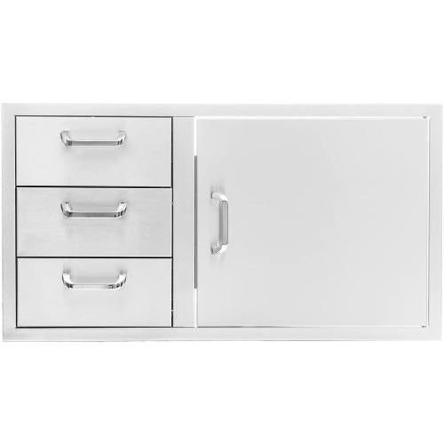 NorCal 260 Series 39-Inch Access Door & Double Drawer Combo (Reversible)