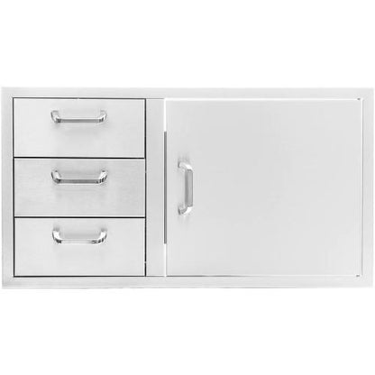 NorCal 260 Series 39-Inch Access Door & Double Drawer Combo (Reversible)