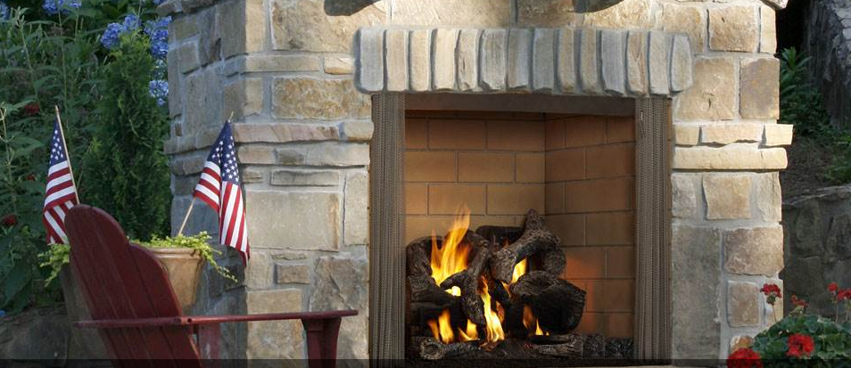 Majestic Castlewood 42 Outdoor Wood Burning Fireplace - ODCASTLEWD-42