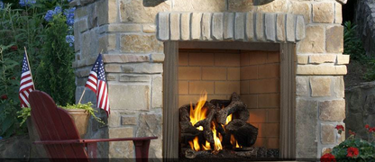 Majestic Castlewood 42 Outdoor Wood Burning Fireplace - ODCASTLEWD-42