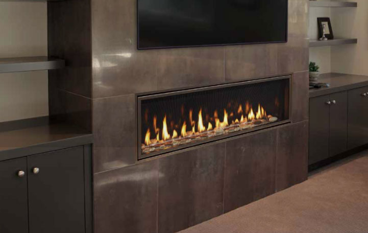 Majestic Echelon II 60 Linear Direct Vent Gas Fireplace - ECHEL60IN-C