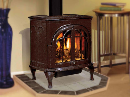 Iron Strike Serefina Cast Iron Direct Vent Gas Stove 28k BTU