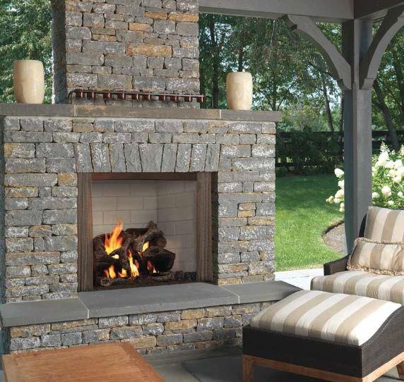 Majestic Castlewood 42 Outdoor Wood Burning Fireplace - ODCASTLEWD-42