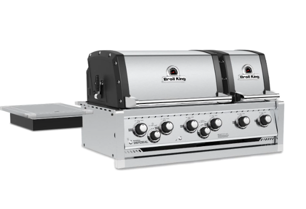 Broil King Imperial S 690 6-Burner Built-In Grill With Rotisserie & Side Burner SS