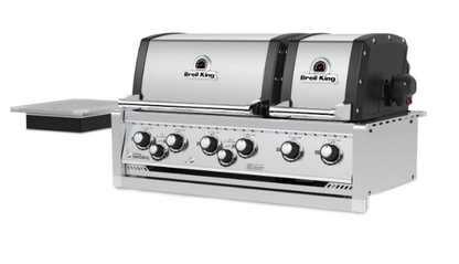 Broil King Imperial S 690 6-Burner Built-In Grill With Rotisserie & Side Burner SS