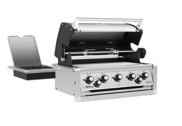 Broil King Imperial 590 5-Burner Built-In Grill With Rotisserie & Side Burner