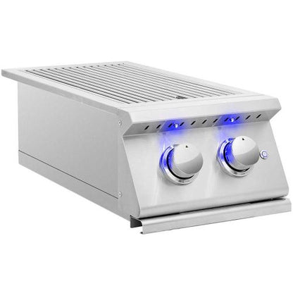 SummerSet 24000 BTU 13 Inch Wide Built-In Double Side Burner from the Sizzler Pro Series-SIZPROSB2-NG/LP