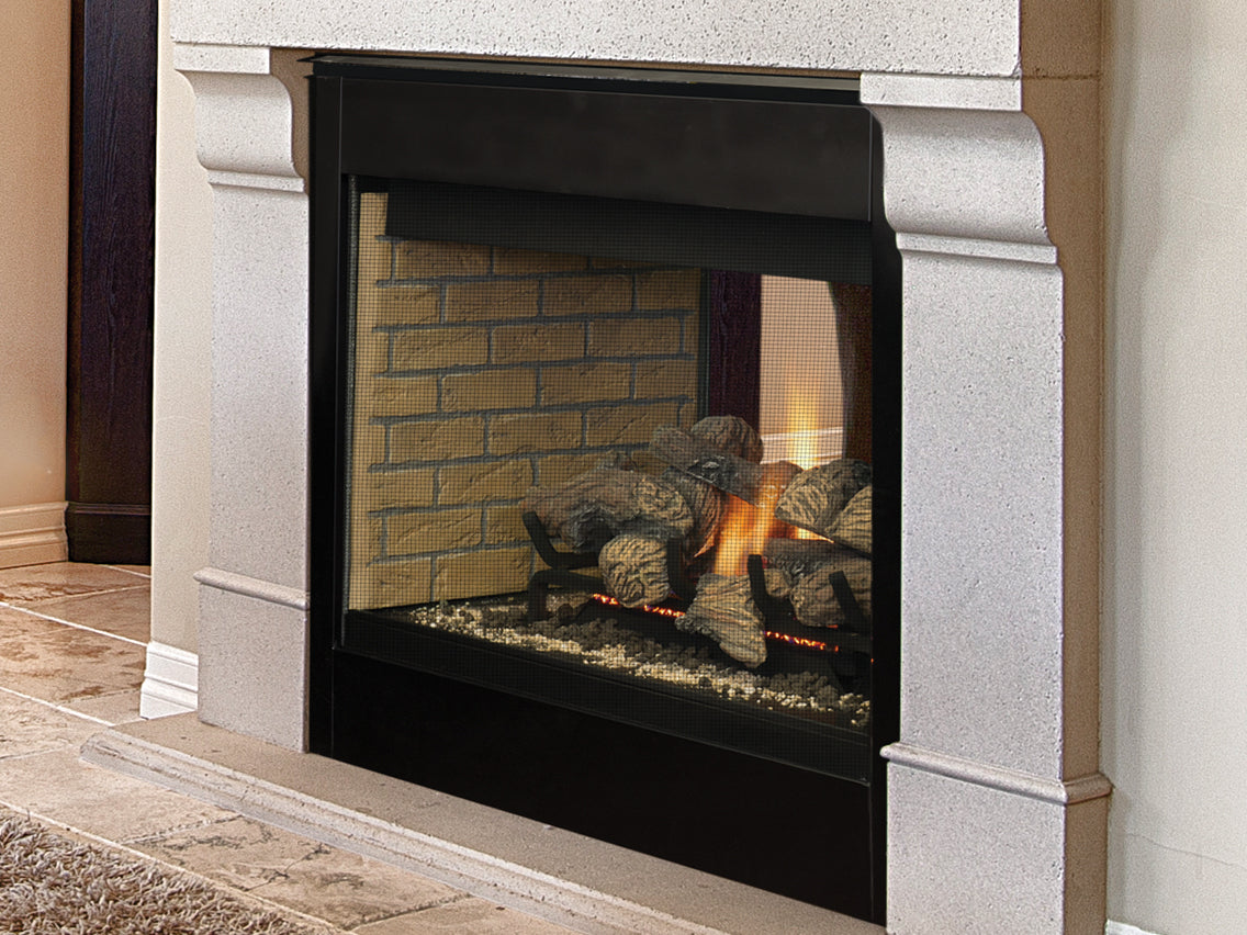 Superior 40 Inch B-Vent See-Thru Radiant Gas Fireplace - BRT40ST