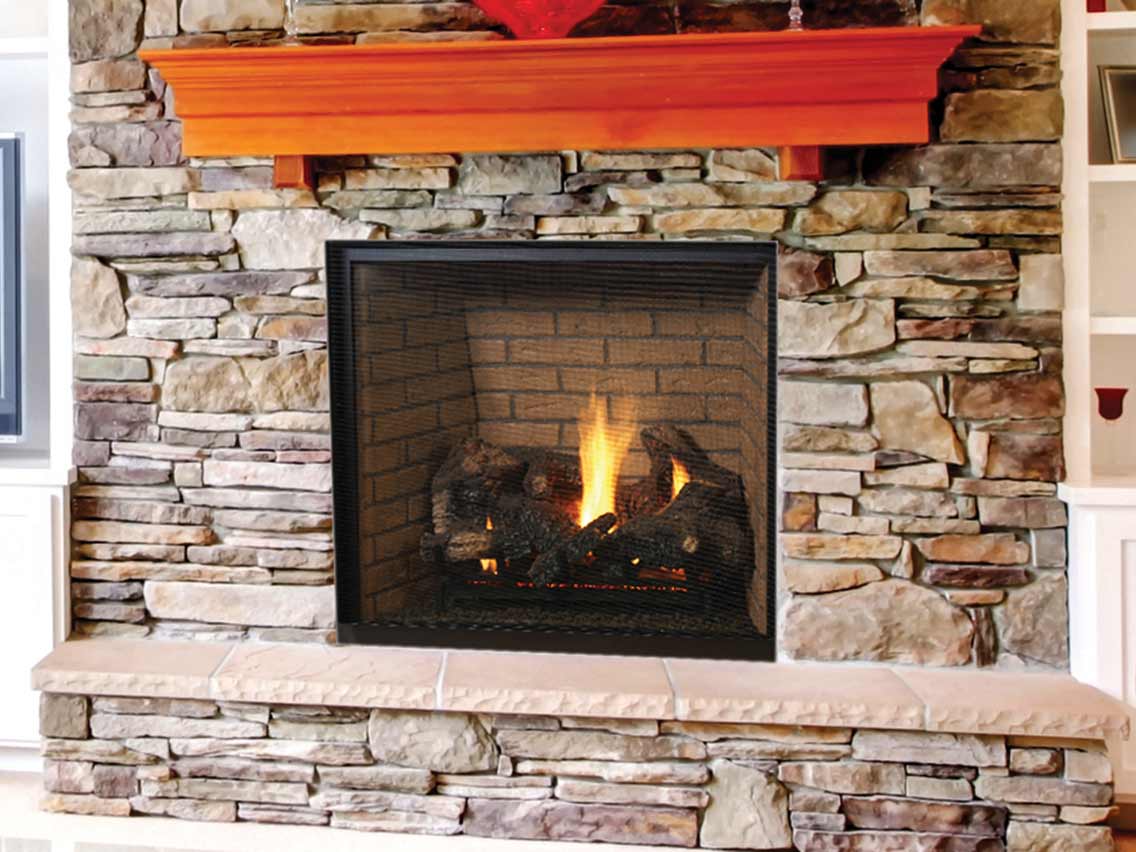 Superior 40 Inch Direct Vent Traditional Gas Fireplace - DRT6340