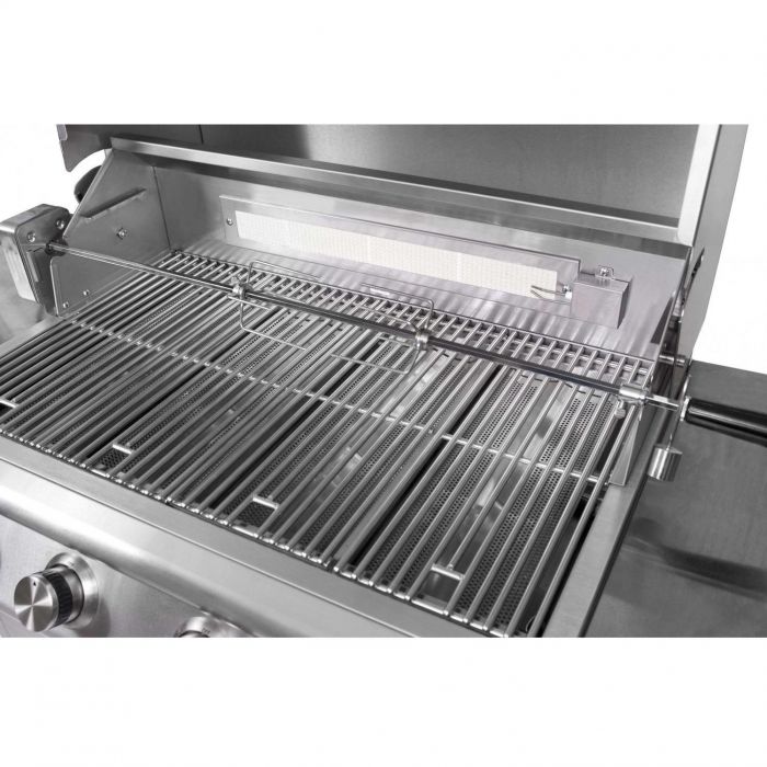 Blaze Rotisserie Kit For 32-Inch Charcoal & 4-Burner Gas Grills - BLZ-34-ROTIS-SS