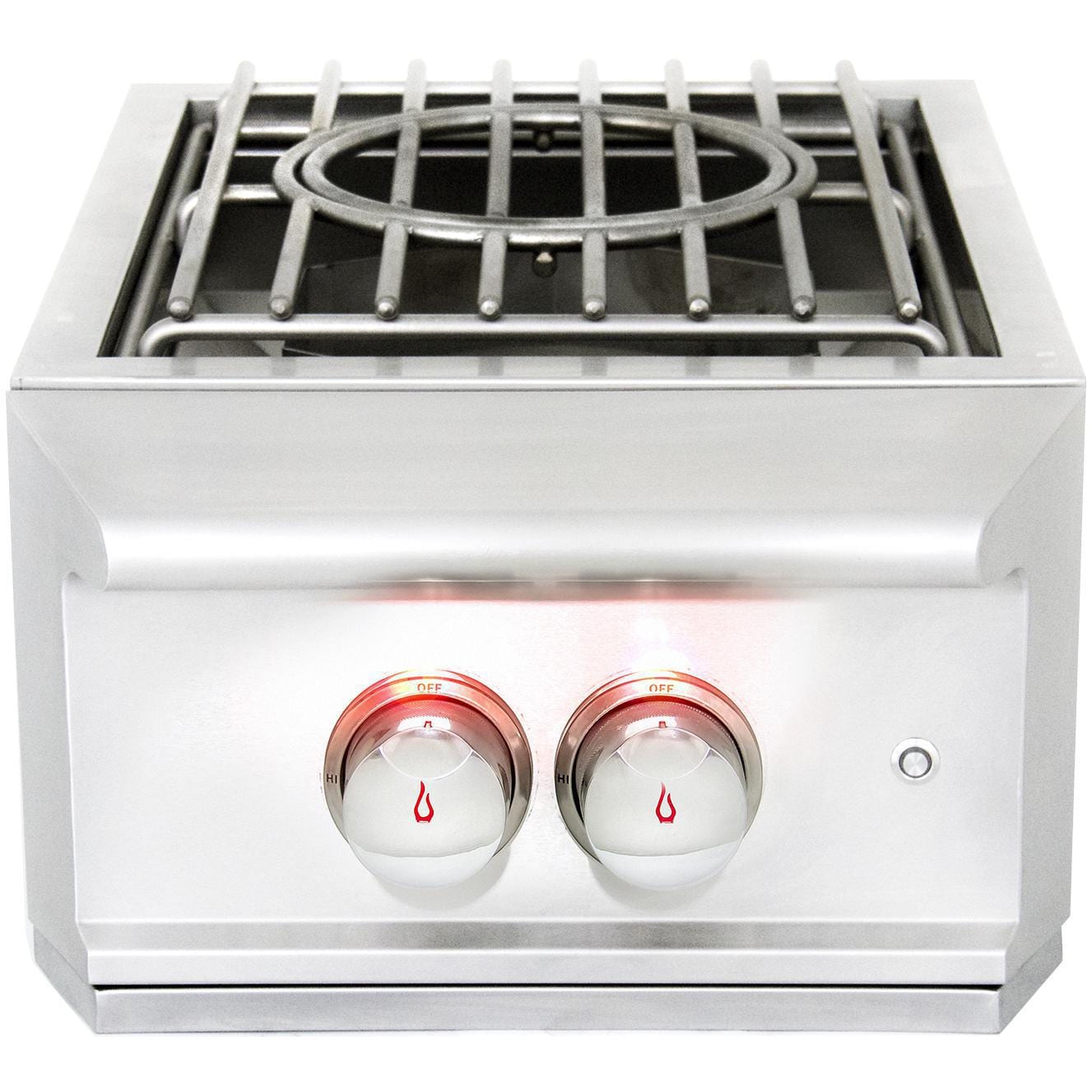 Blaze Professional LUX Built-In High Performance Power Burner W/ Wok Ring & Stainless Steel Lid - BLZ-PROPB