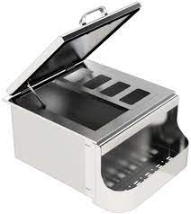 NorCal 260 Series 18-Inch Slide-In Ice Bin Cooler With Speed Rail & Condiment Holder