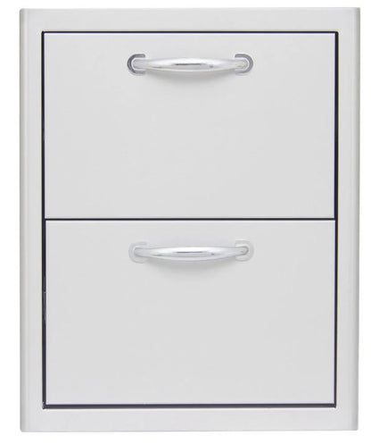 Blaze 16-Inch Stainless Steel Double Access Drawer - BLZ-DRW2-R