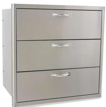 Blaze 30-Inch Stainless Steel Triple Access Drawer - BLZ-30W-3DRW