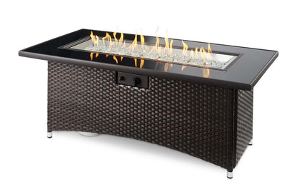 The Outdoor GreatRoom Balsam Montego Linear Gas Fire Pit Table - MG-1242-BLSM-K