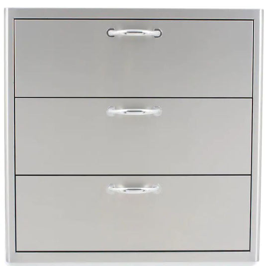 Blaze 30-Inch Stainless Steel Triple Access Drawer - BLZ-30W-3DRW