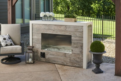 The Outdoor GreatRoom 40 Inch Linear Ready-to-Finish Single-Sided Gas Fireplace with Direct Spark Ignition - RLFP-40D