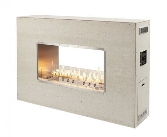 The Outdoor GreatRoom 60 Inch Ready-to-Finish See-Through Outdoor Gas Fireplace - RSTL-60DNG