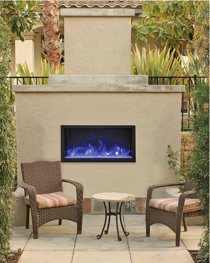 Remii Electric Fireplace, Outdoor Remii 45" Tall Built-in Electric Fireplace (102745-XT) 628110804099