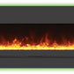 Sierra Flame Electric Fireplace 72" Wall Mount / Flush Mount with Steel Surround (WM-FML-72-7823-STL) 628451612582