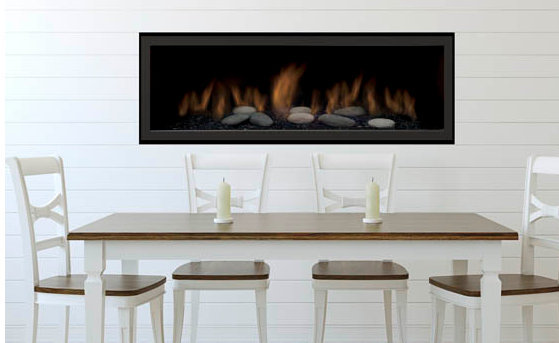 Sierra Flame Gas Fireplace 55" Natural Gas Direct Vent Linear (STANFORD-55G-NG-DELUXE) 628451612018