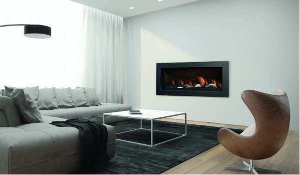 Sierra Flame Gas Fireplace 55" Natural Gas Direct Vent Linear (STANFORD-55G-NG-DELUXE) 628451612018