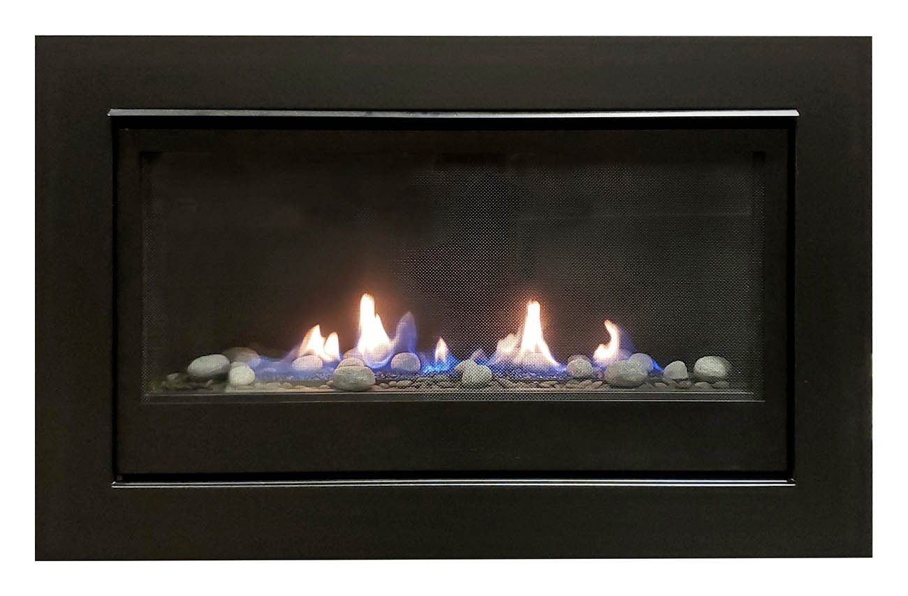 Sierra Flame Gas Fireplace Boston 36" Liquid Propane Direct Vent Linear - Electronic Ignition (BOSTON 36-LP-EI) 628451612346