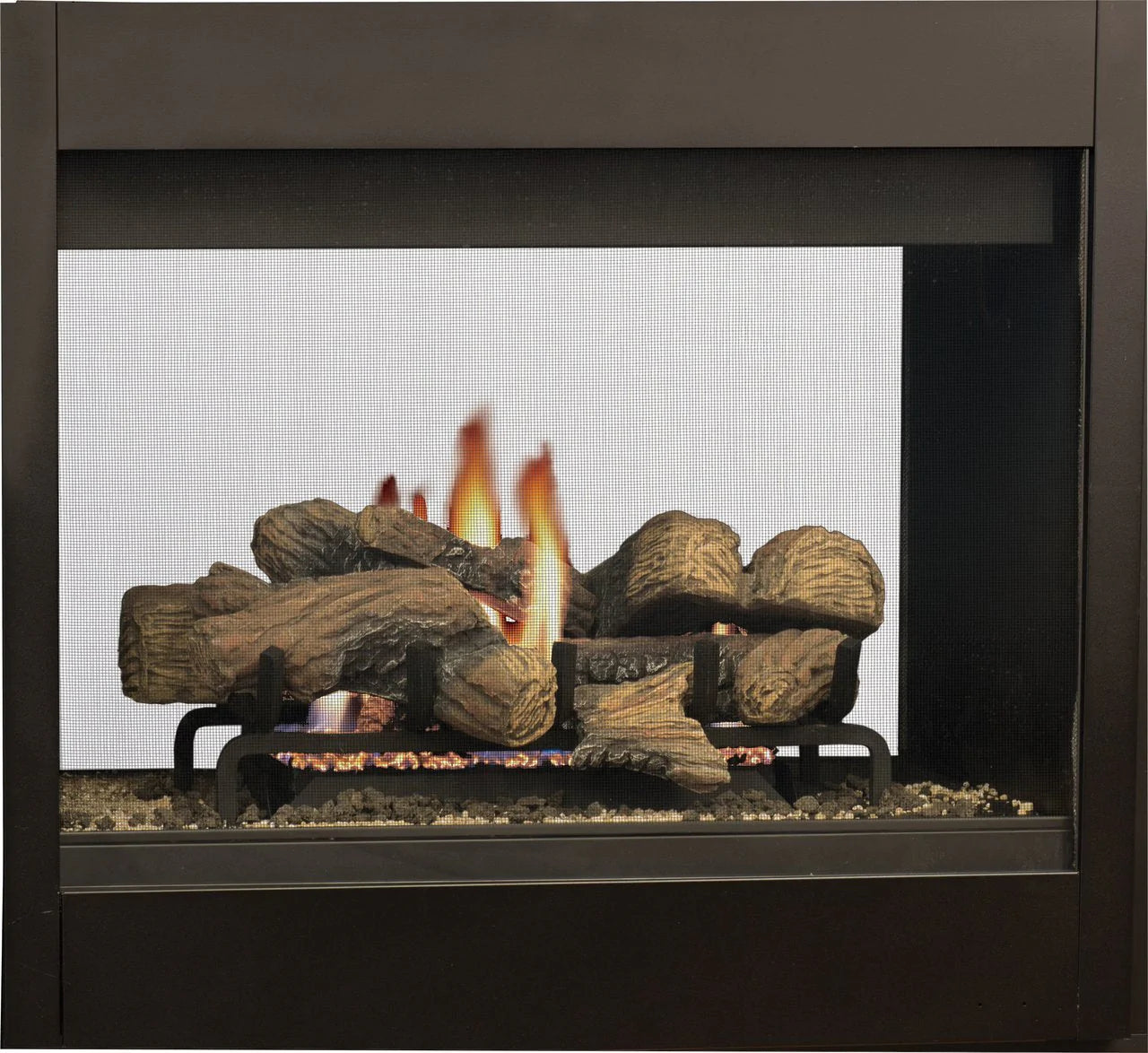 Superior 40 Inch Direct Vent Traditional See-Thru Gas Fireplace - DRT40ST