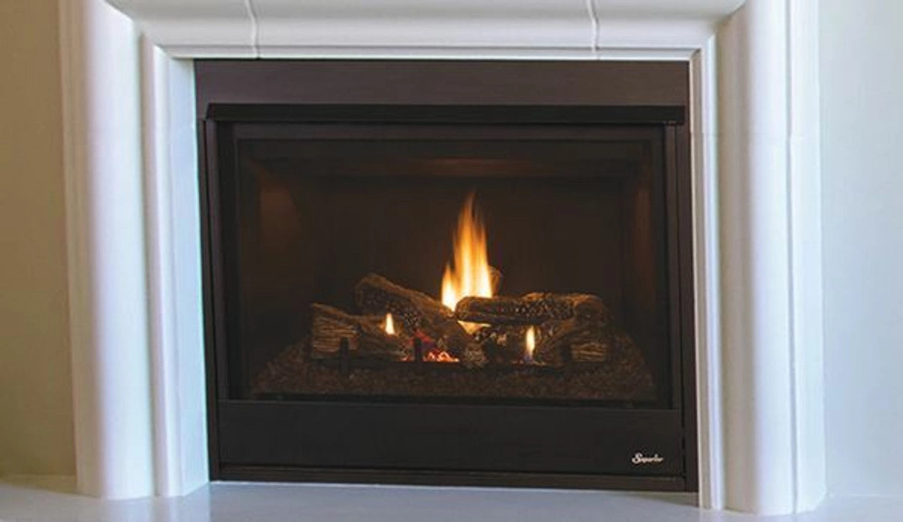 Superior 40 Inch Direct Vent Traditional Gas Fireplace - DRT3040