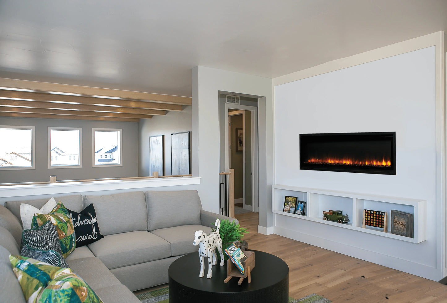 Superior 55 Inch Linear Contemporary Electric Fireplace - ERL2055