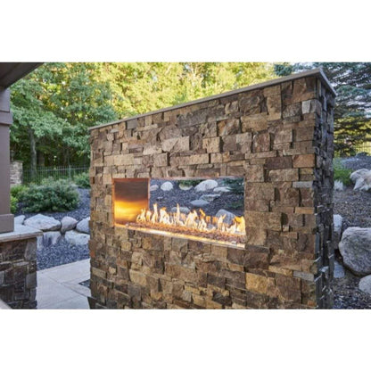 The Outdoor GreatRoom 40 Inch Linear Ready-to-Finish See-Through Fireplace - RSTL-40MLP