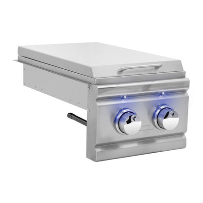 Summerset Grills Trl Double Side Burner With Led Lights TRLSB2-LP Or TRLSB2-NG Propane or Natural Gas-TRLSB2-NG/LP