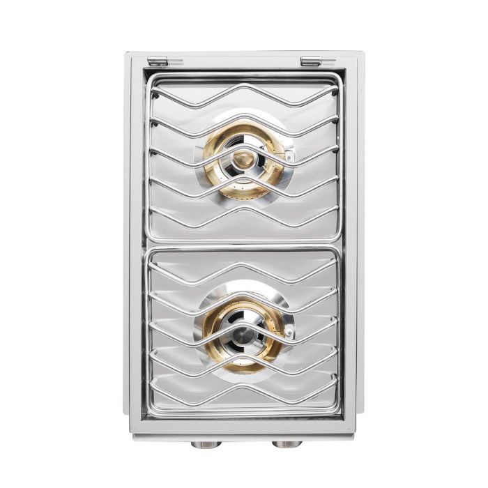 Summerset Grills Trl Double Side Burner With Led Lights TRLSB2-LP Or TRLSB2-NG Propane or Natural Gas-TRLSB2-NG/LP