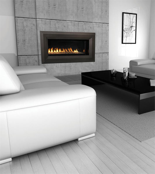 Superior 43 Inch Direct Vent Contemporary Linear Gas Fireplace - DRL4543