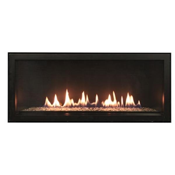 White Mountain Gas Fireplace Boulevard 36 inch Linear Contemporary Direct Vent Fireplace with Liner and Glass