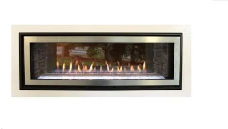 White Mountain Gas Fireplace Boulevard 48 inch Direct Vent See-Thru Fireplace with Liner and Glass