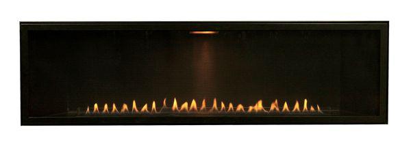 White Mountain Gas Fireplace Boulevard 48 inch Linear Contemporary Vent Free IP Fireplace