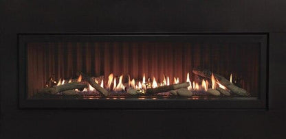 White Mountain Gas Fireplace Boulevard 60 inch Linear Contemporary Direct Vent Fireplace with Liner and Glass