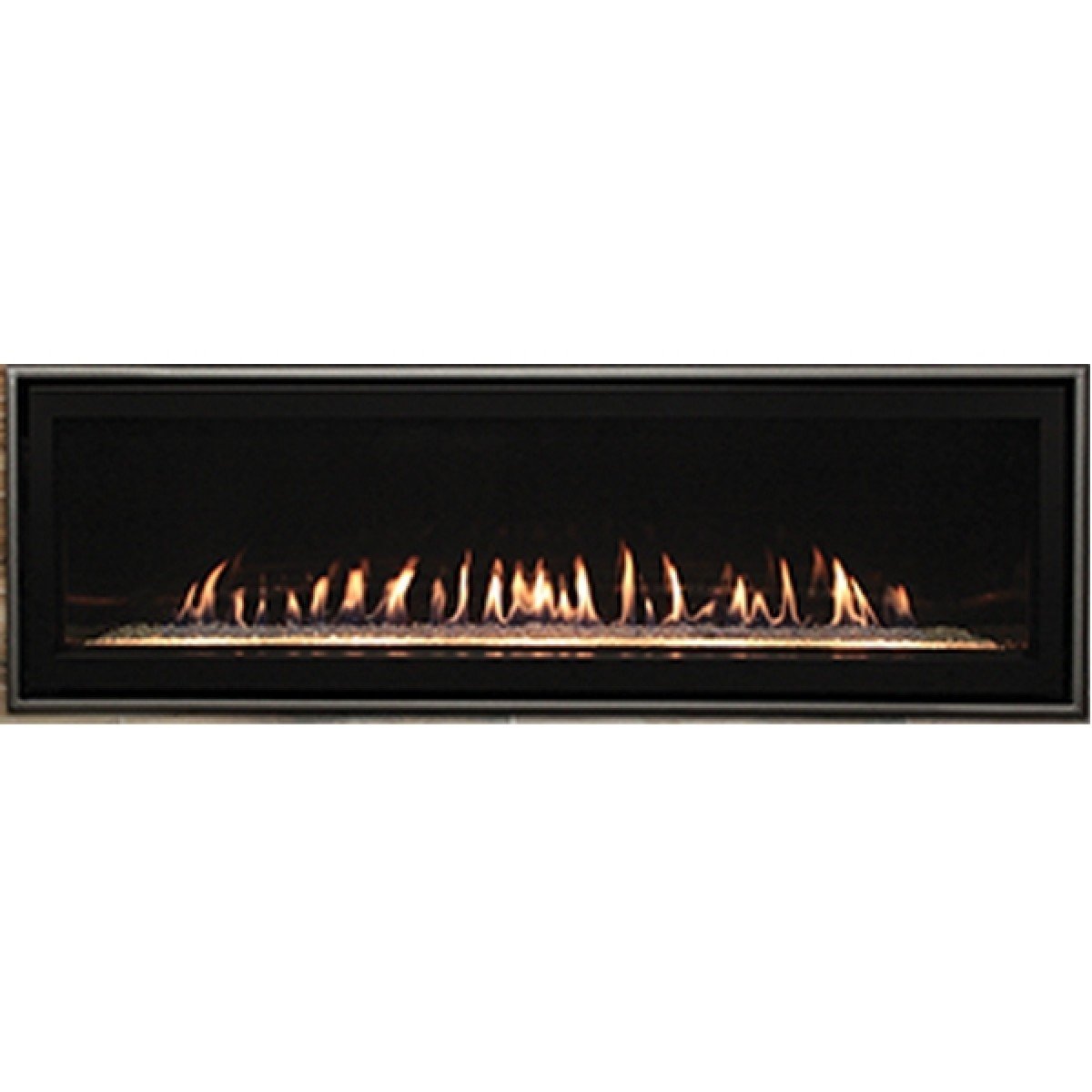 White Mountain Gas Fireplace Boulevard 72 inch Linear Contemporary Direct Vent Fireplace with Liner and Glass