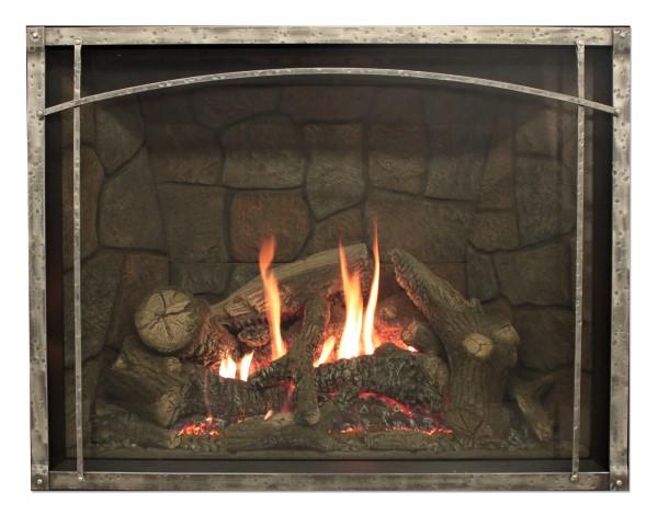 White Mountain Gas Fireplace Rushmore 50 inch TruFlame with Liner and Log set